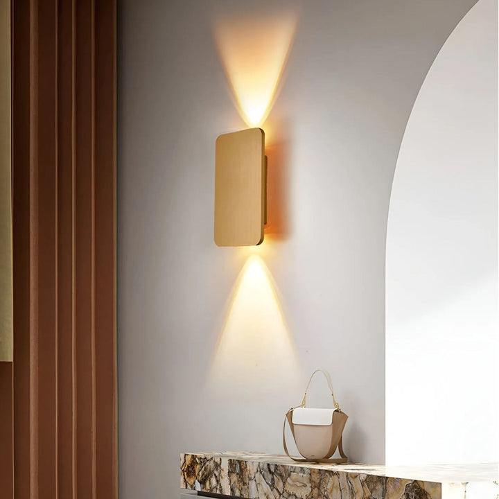 Moderne Resilux Wandleuchte Innen - LED Wandlampe für Stilvolle Raumbeleuchtung, 600 Lumen, Aluminium, 6W, Elegant 6