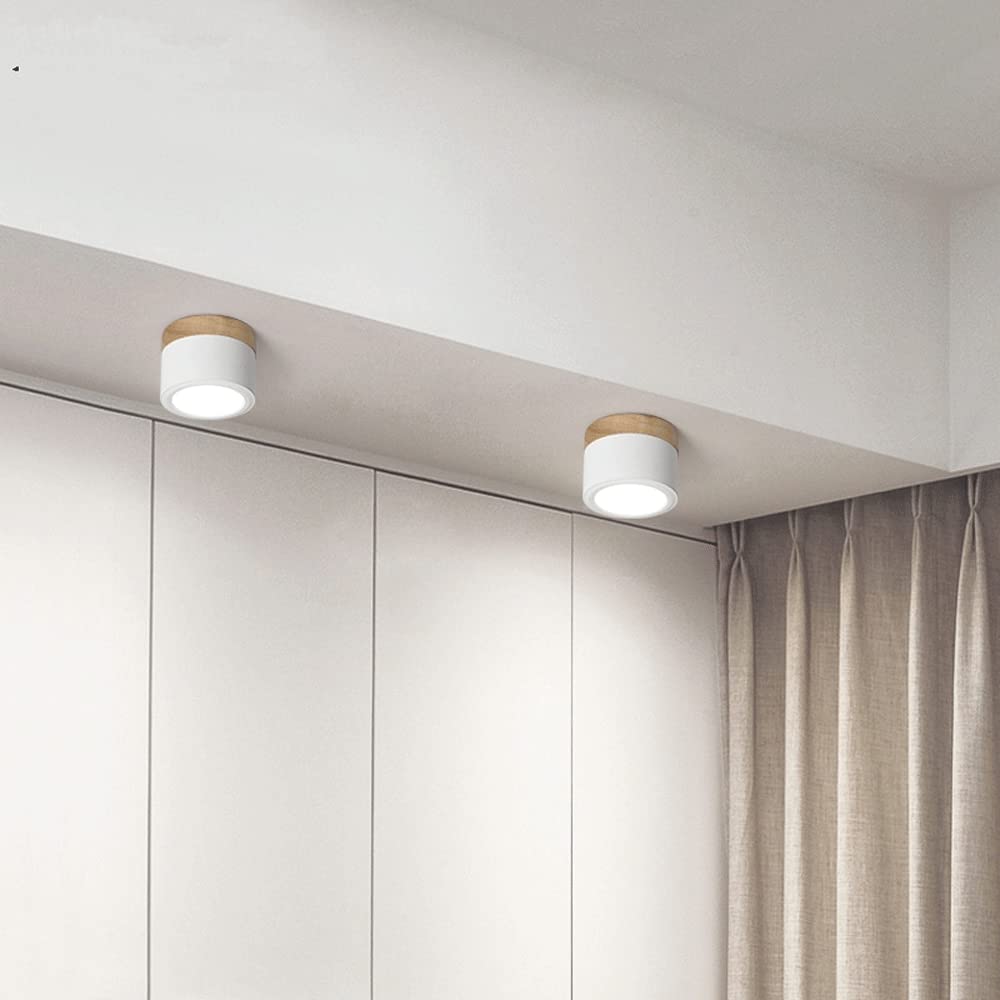 Moderne Zylinderförmige Deckenleuchte mit LED für Wohnzimmer und Flur – Energieeffiziente Deckenlampe in Verschiedenen Farben 4