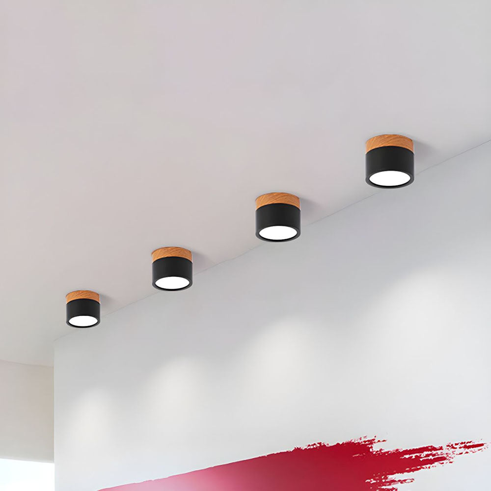 Moderne Zylinderförmige Deckenleuchte mit LED für Wohnzimmer und Flur – Energieeffiziente Deckenlampe in Verschiedenen Farben 8