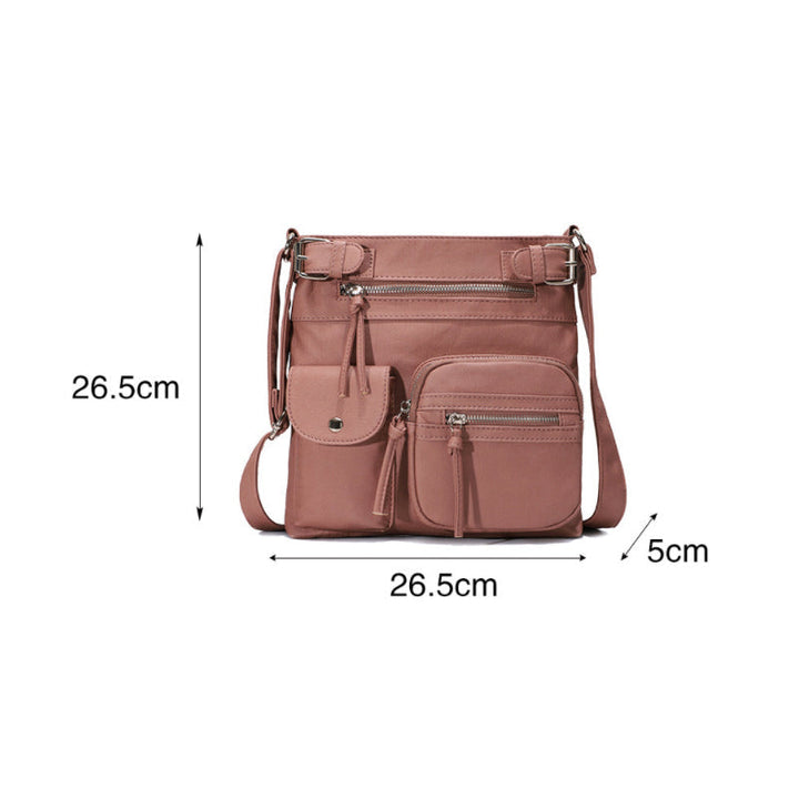 Multifunktionale Damen Tasche – Wasserfeste Schultertasche mit vielen Fächern