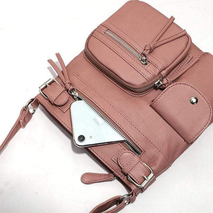 Multifunktionale Damen Tasche – Wasserfeste Schultertasche mit vielen Fächern