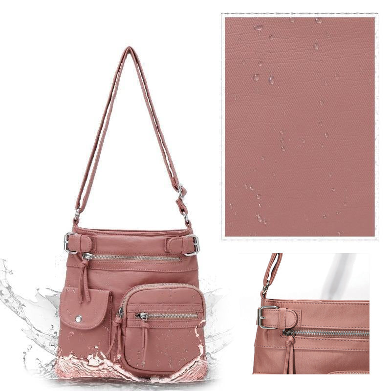 Multifunktionale Damen Tasche – Wasserfeste Schultertasche mit vielen Fächern