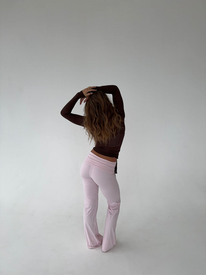 Langärmlige Wickelbluse für Damen – Yoga – Alltagskleidung