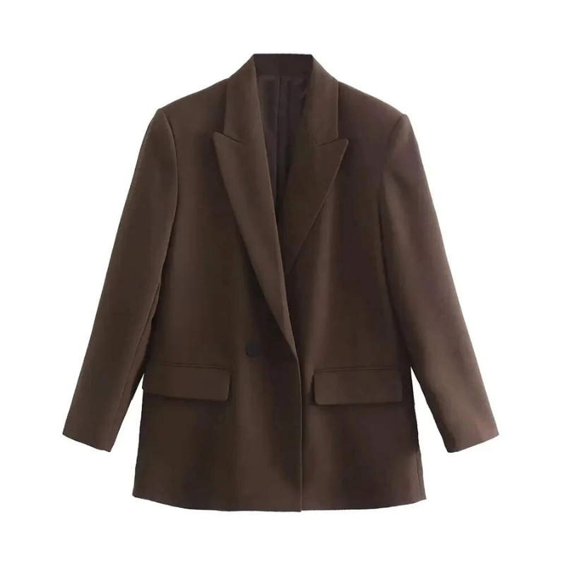 Oversized women's blazer – comfortable fit, spring