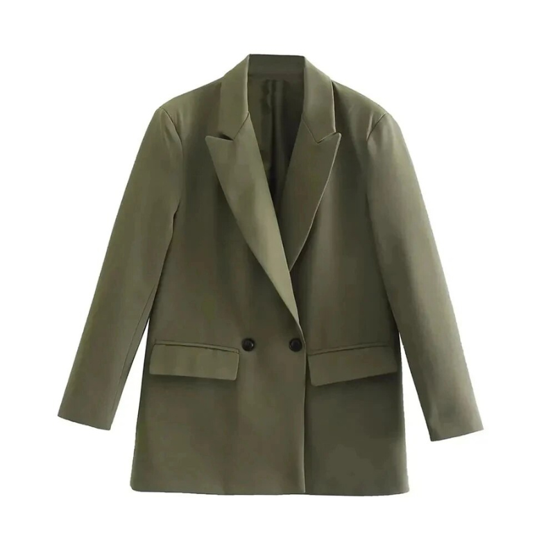 Oversized women's blazer – comfortable fit, spring