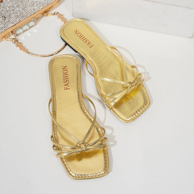 Women's Elegant Sandals with Sparkling Strap – Comfortable Summer Shoes