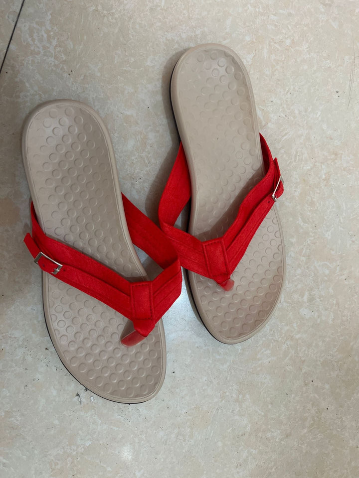 Women's Flip-Flops with Adjustable Strap and Ergonomic Sole