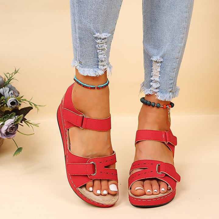 Women's Orthopedic Platform Wedge Sandals – Adjustable Comfort Straps