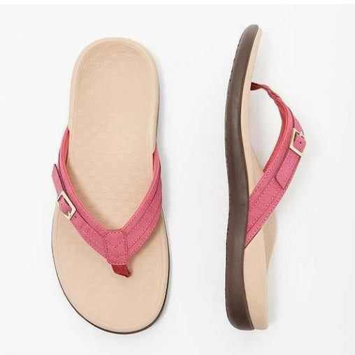 Women's Flip-Flops with Adjustable Strap and Ergonomic Sole