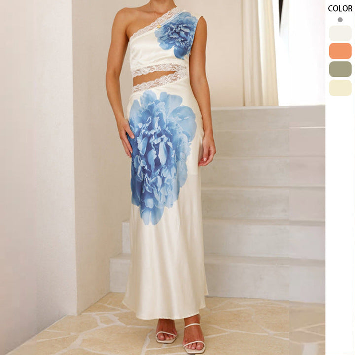 Asymmetrisches Brautkleid aus Spitze für Damen – Eleganter, moderner Brautstil