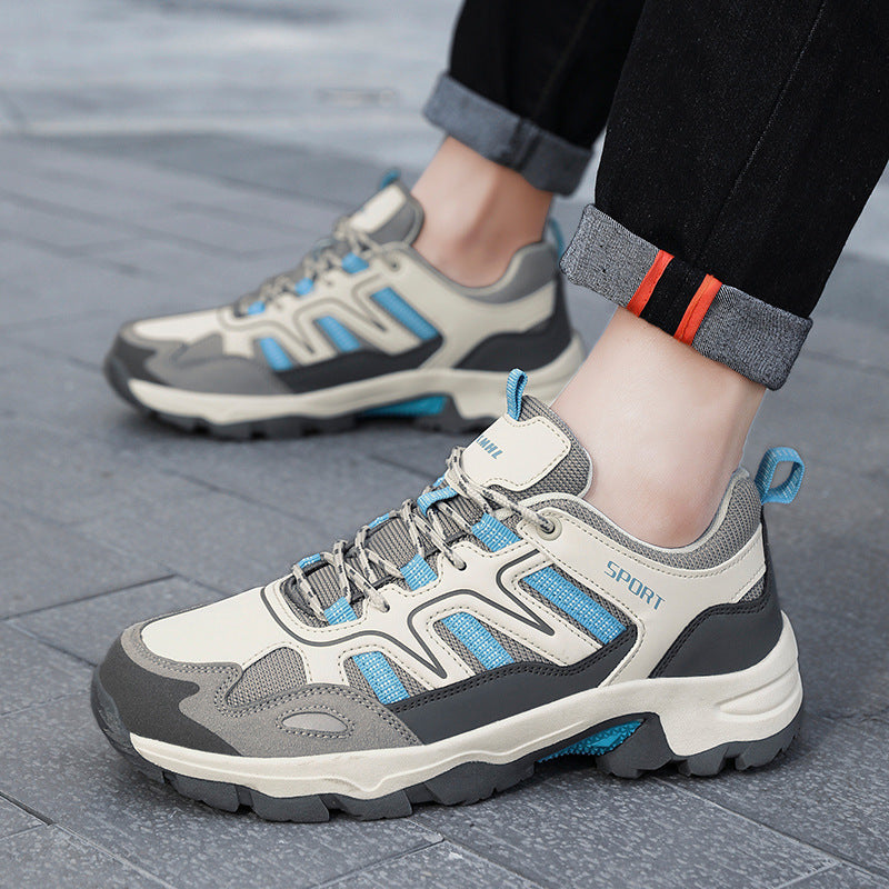 Zapatillas deportivas grises para mujer con cordones y ajuste cómodo antideslizante