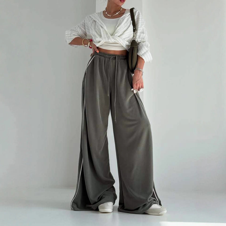 Damen Weit Geschnittene Sporthose – Lockerer Schnitt Mit Seitentaschen