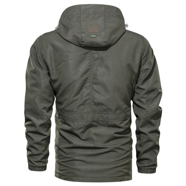 Parka de terrain pour homme en matière déperlante avec capuche réglable