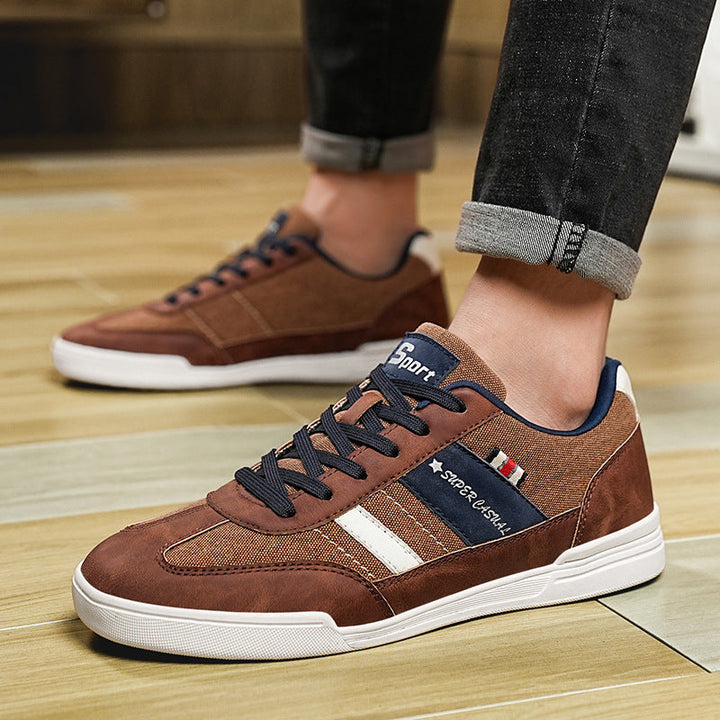 Damskie niebieskie sznurowane sneakersy z antypoślizgową podeszwą – wyściełane buty komfortowe