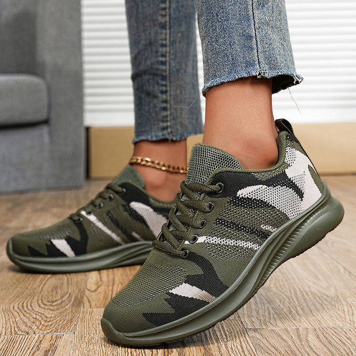 Baskets sportives pour femmes avec tige aérée – Chaussure confortable rembourrée