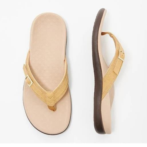 Women's Flip-Flops with Adjustable Strap and Ergonomic Sole