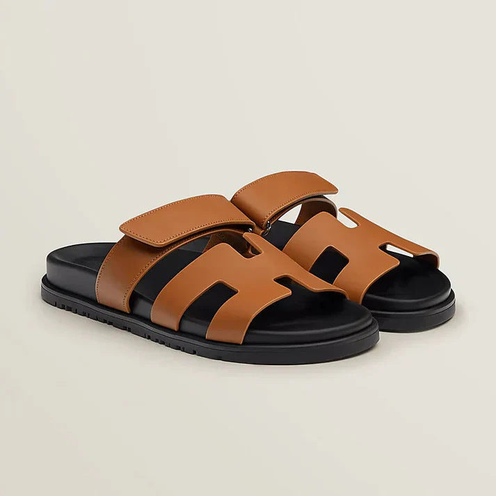 Women's Faux Leather Sandals with Adjustable Straps – Comfortable Summer Shoes