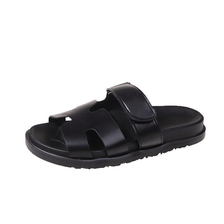 Women's Faux Leather Sandals with Adjustable Straps – Comfortable Summer Shoes