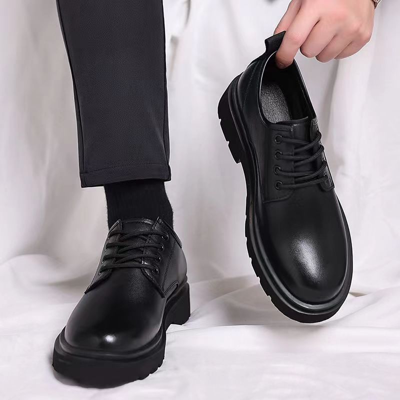 Men's Lace-Up Oxford Business Casual Shoes – Formal Leather Shoes