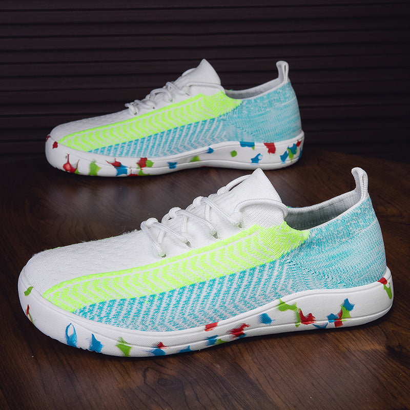 Women's Lightweight Breathable Lace-Up Sports Shoes with Comfort
