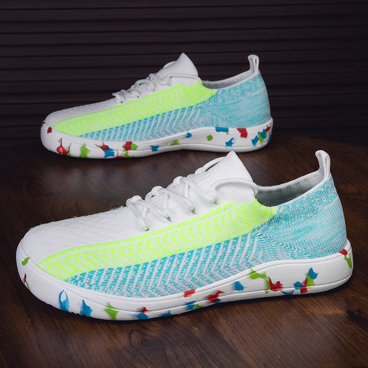 Women's Lightweight Breathable Lace-Up Sports Shoes with Comfort