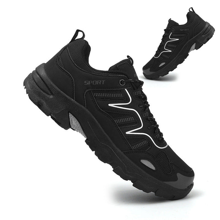 Zapatillas deportivas grises para mujer con cordones y ajuste cómodo antideslizante