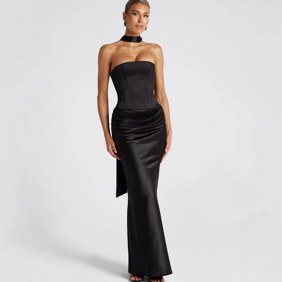 Elegantes schulterfreies Brautkleid für Damen – Taillenformer