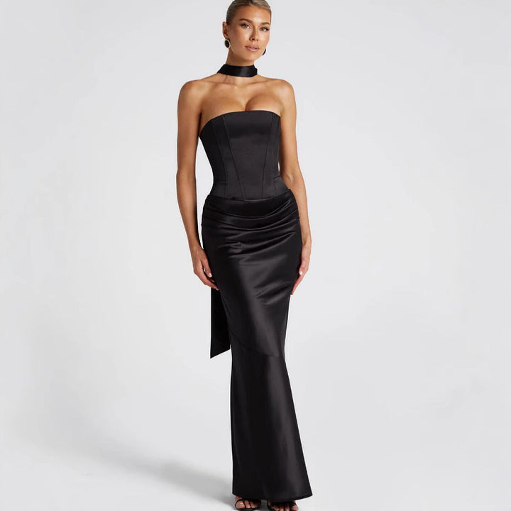 Elegantes schulterfreies Brautkleid für Damen – Taillenformer