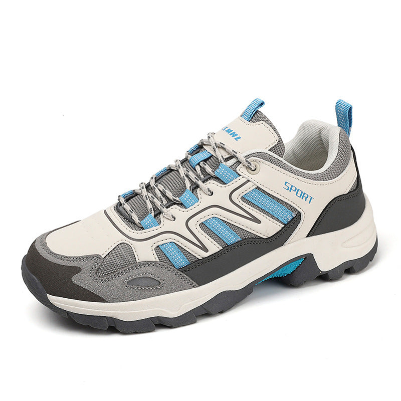 Zapatillas deportivas grises para mujer con cordones y ajuste cómodo antideslizante