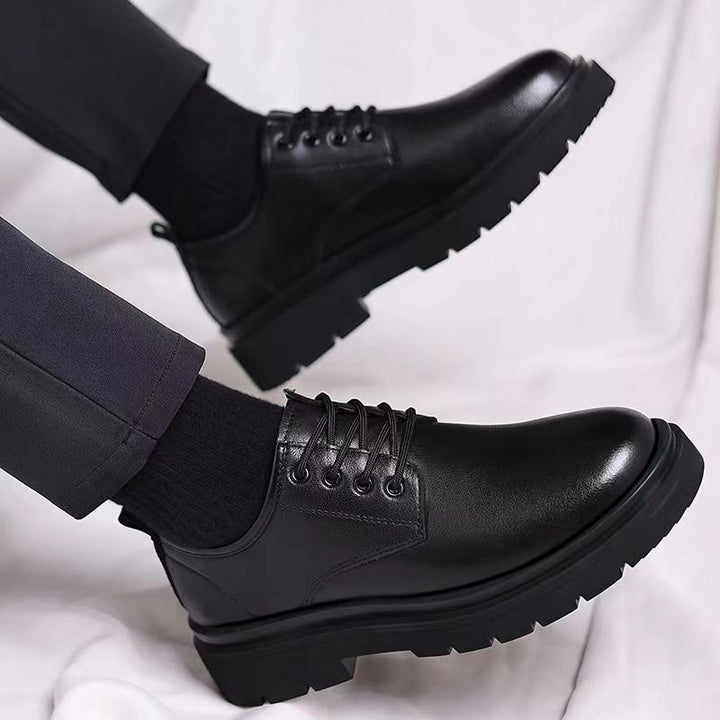 Men's Lace-Up Oxford Business Casual Shoes – Formal Leather Shoes