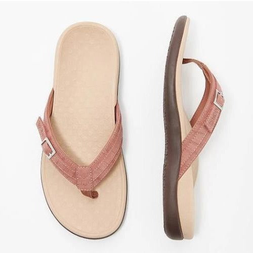 Women's Flip-Flops with Adjustable Strap and Ergonomic Sole