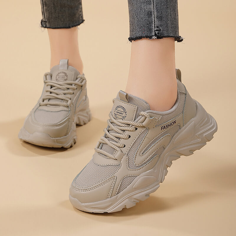 Women's Sporty Sneakers with Breathable Upper Material – Padded Comfort Shoes