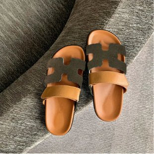 Women's Faux Leather Sandals with Adjustable Straps – Comfortable Summer Shoes