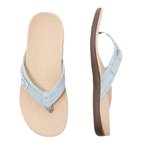 Women's Flip-Flops with Adjustable Strap and Ergonomic Sole