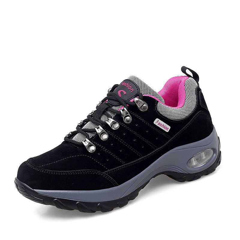 Chaussures de randonnée respirantes pour femmes avec semelle surélevée confort