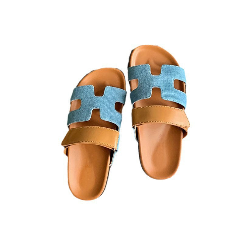 Women's Faux Leather Sandals with Adjustable Straps – Comfortable Summer Shoes