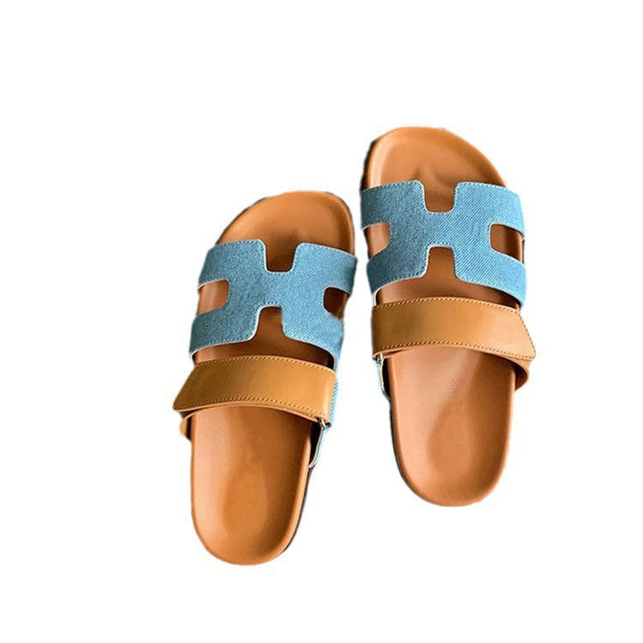 Women's Faux Leather Sandals with Adjustable Straps – Comfortable Summer Shoes