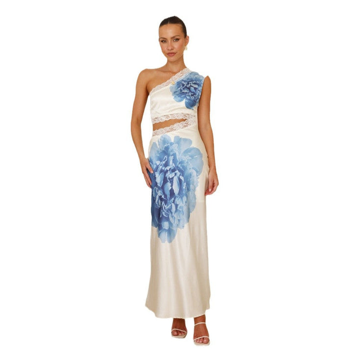 Asymmetrisches Brautkleid aus Spitze für Damen – Eleganter, moderner Brautstil