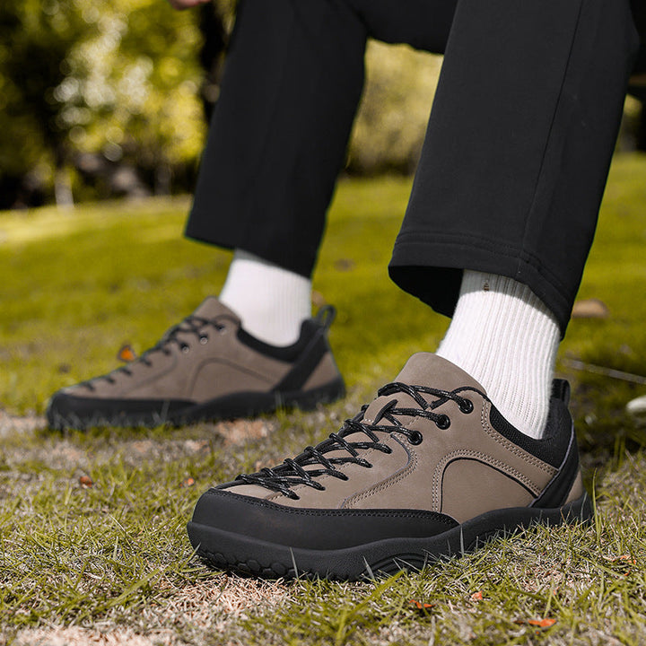 Zapatos de senderismo transpirables para mujer con suela antideslizante y cordones