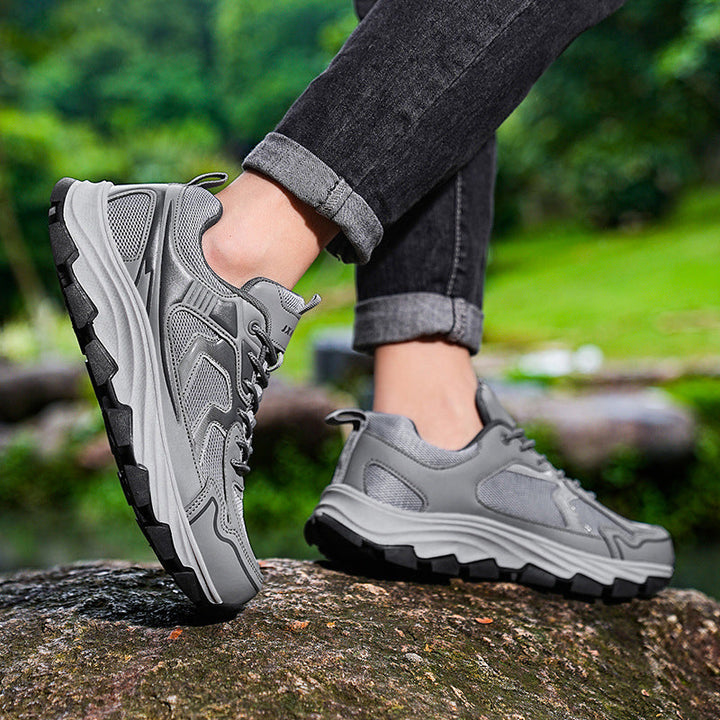 Damen Sportliche Wander Sneaker Mit Rutschfester Profilsohle Grip