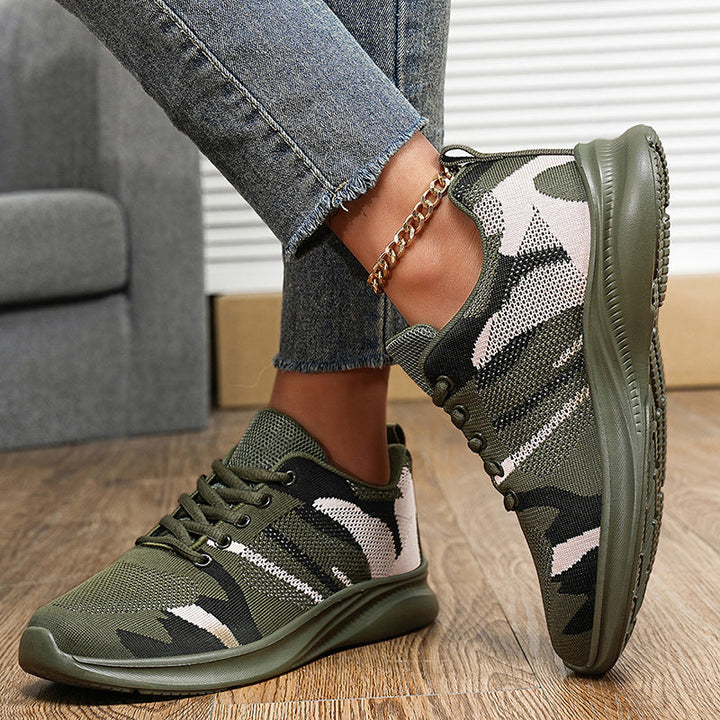 Baskets sportives pour femmes avec tige aérée – Chaussure confortable rembourrée