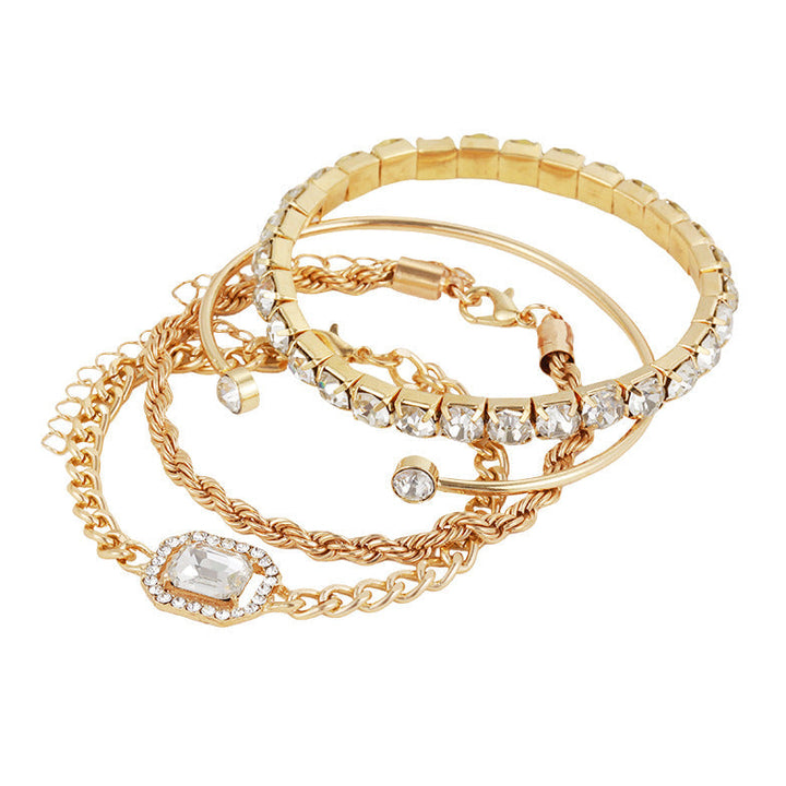 Ensemble de bracelets pour femmes avec perles en verre - Confort de port - Style élégant