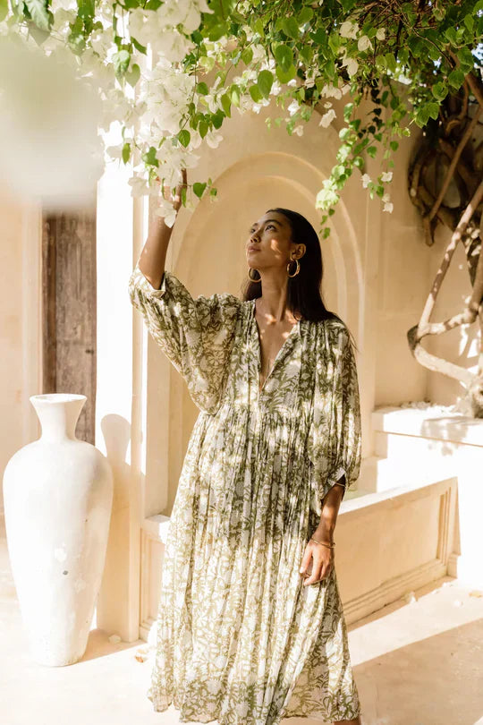 Women's dress – Viscose – Boho floral pattern – Summer style