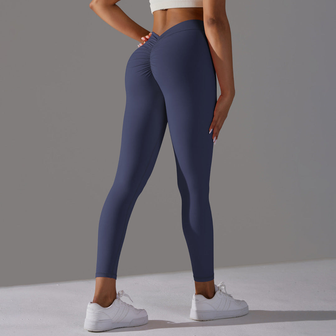 Optimized Title: Damen Schwarze Hochtaillierte Sport Leggings aus Atmungsaktivem Stoff mit Scrunch-Effekt 10