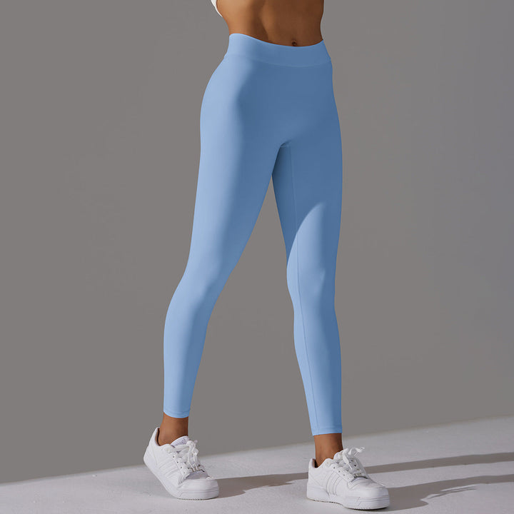 Optimized Title: Damen Schwarze Hochtaillierte Sport Leggings aus Atmungsaktivem Stoff mit Scrunch-Effekt 3