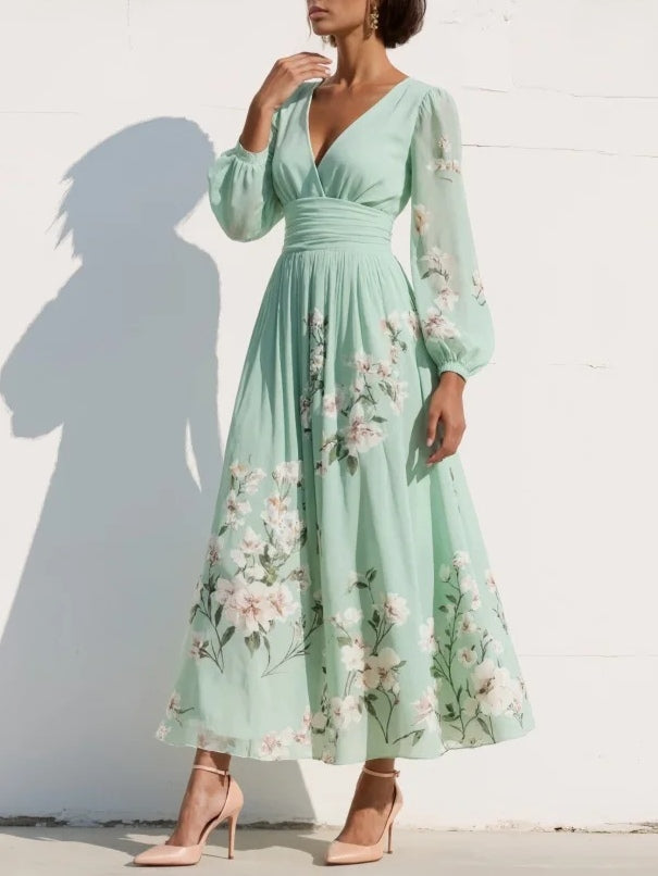 Plissiertes Maxikleid in Mint: Elegante Frische für Sommerfeiern 1