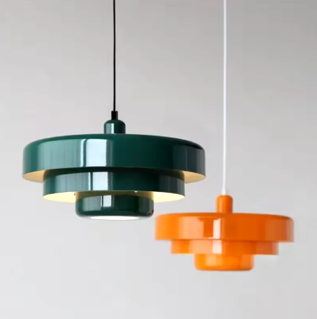 RetroDanish Hängelampe – Nordic Pendelleuchte für Esszimmer & Wohnzimmer, Ø 33 cm, Warmweiß, E27 LED Inklusive 0