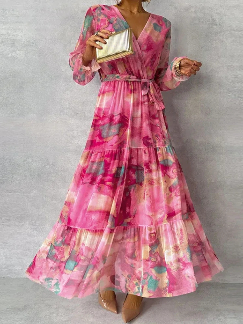 Romantisches Maxikleid mit Blumenmuster: Bequem und stilvoll für besondere Anlässe 0
