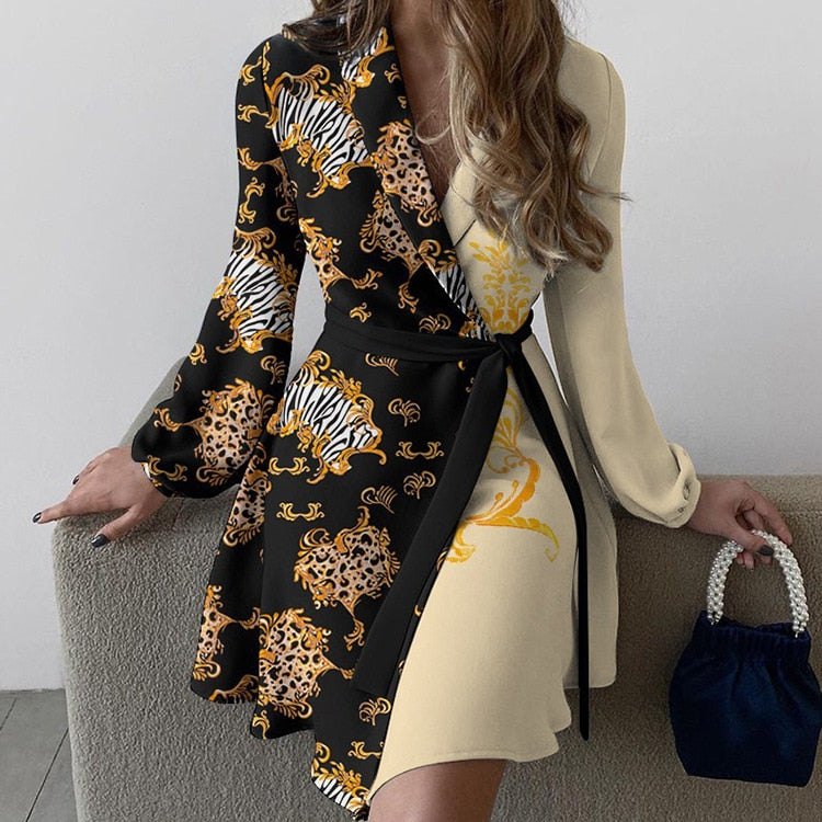 Vestido mini asimétrico premium – Cóctel – Vestido de noche elástico