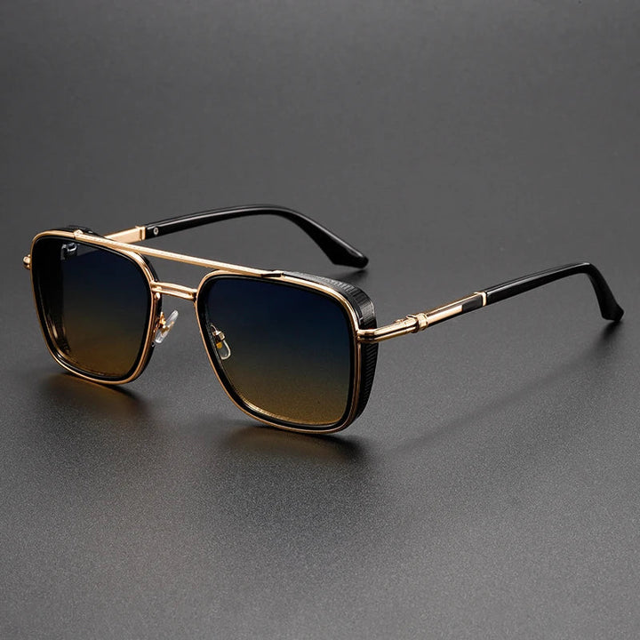 Herren Retro Metall Punk Sonnenbrillen – Vintage UV Schutz Shades